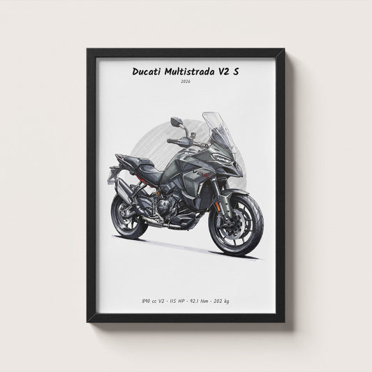 Ducati Multistrada V2 S 2026 Wall Art