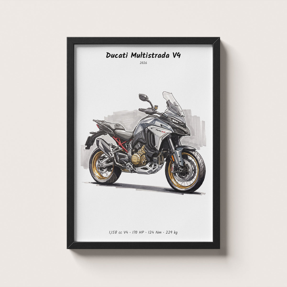 Ducati Multistrada V4 Wall Art