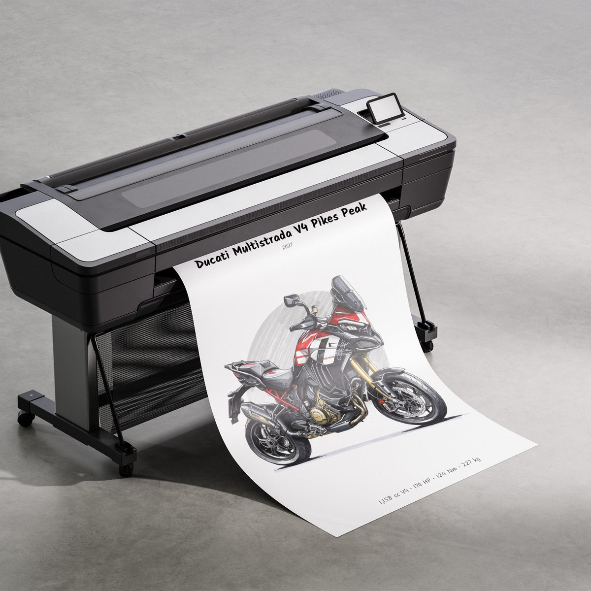 Ducati Multistrada V4 Pikes Peak 2027 Print