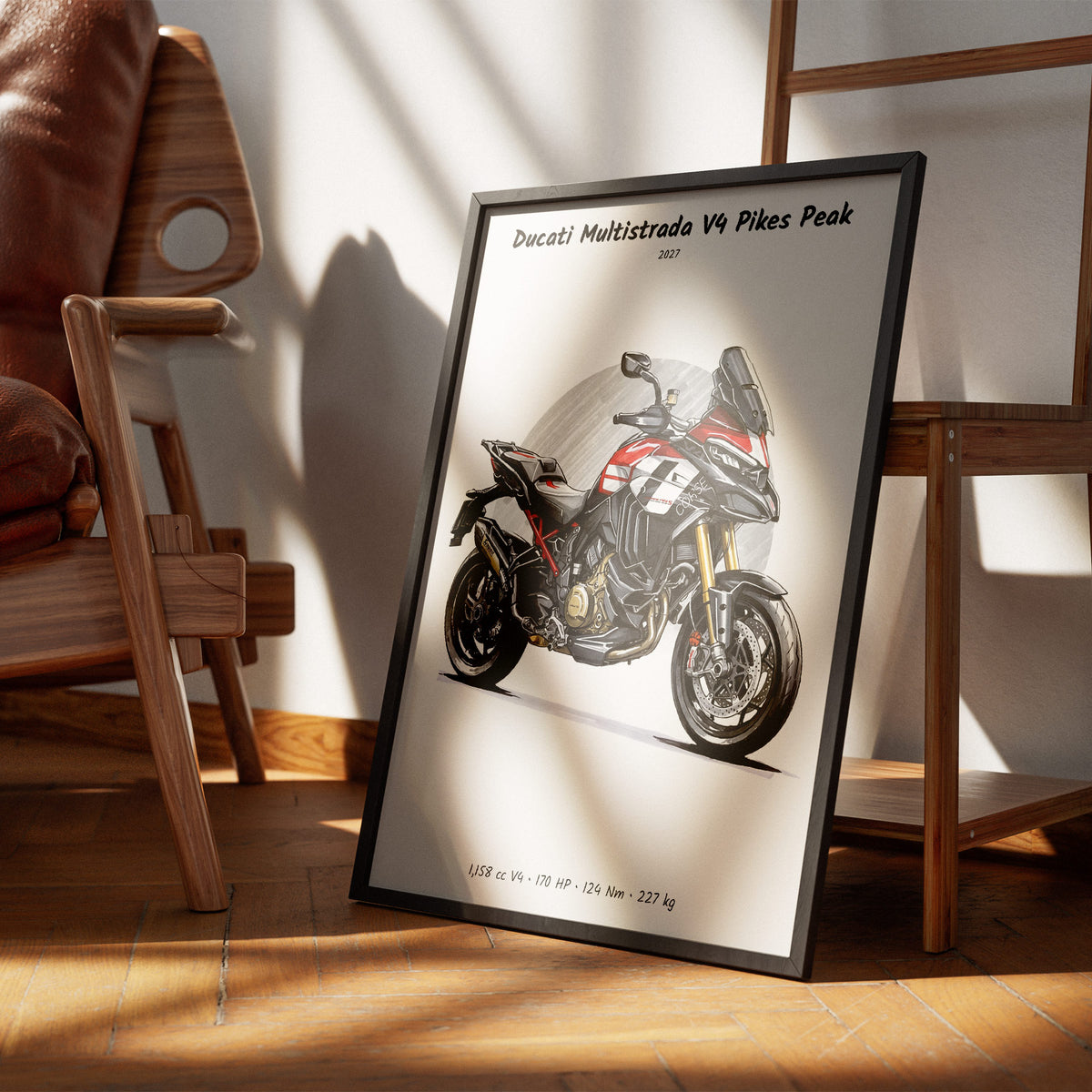 Ducati Multistrada V4 Pikes Peak 2027 Wall Art