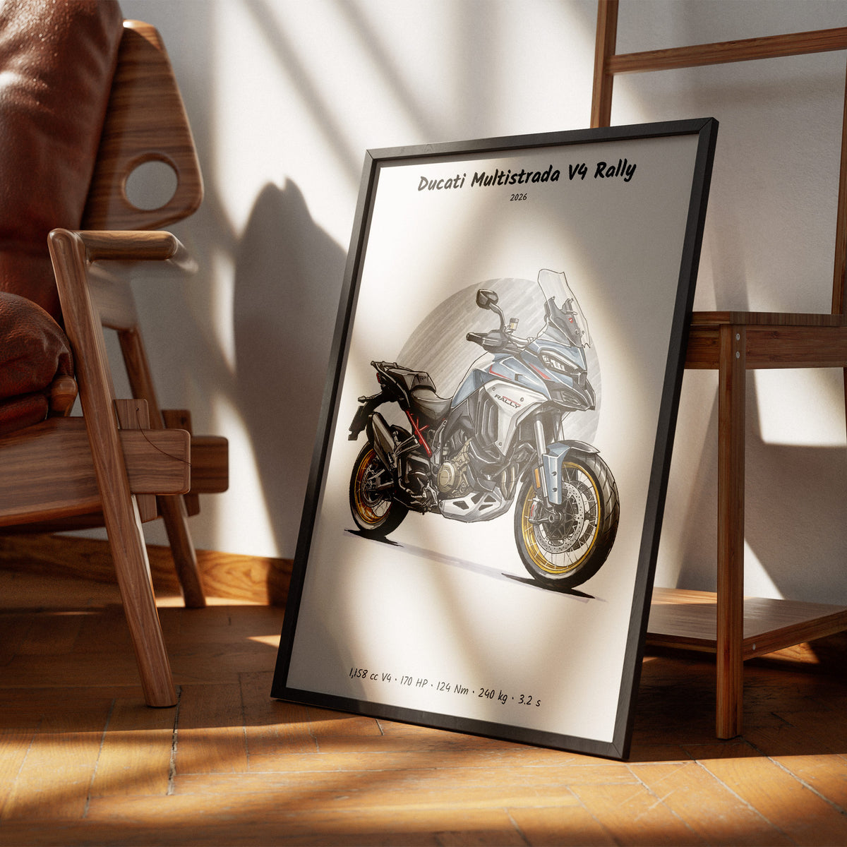 Ducati Multistrada V4 Rally 2026 Wall Art