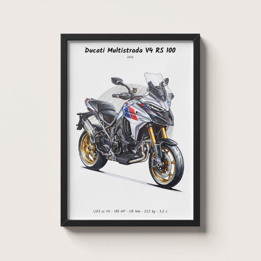 Ducati Multistrada V4 RS 100 2026 Wall Art