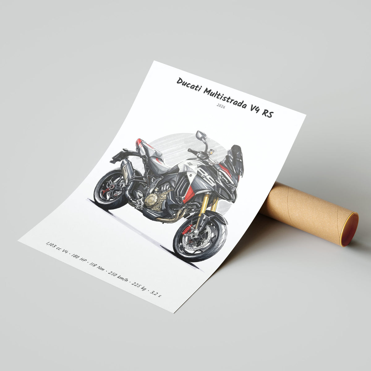 Ducati Multistrada V4 RS 2026 Poster