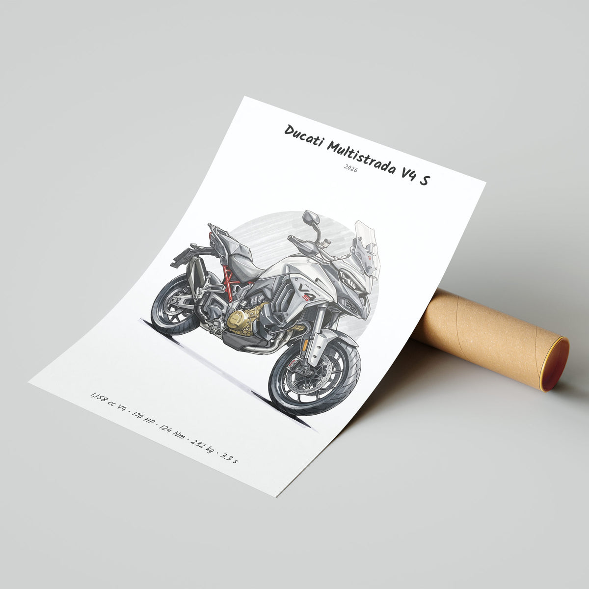 Ducati Multistrada V4 S 2026 Poster