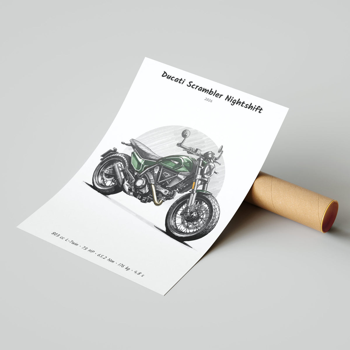 Ducati Scrambler Nightshift 2026 Poster