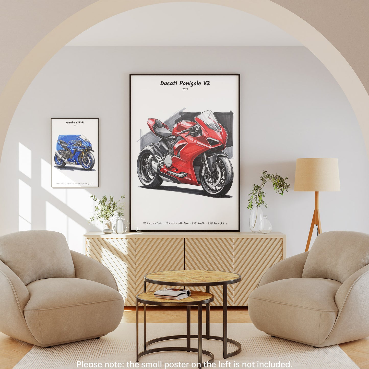 Ducati Panigale V2 2020 Motorcycle Art Print