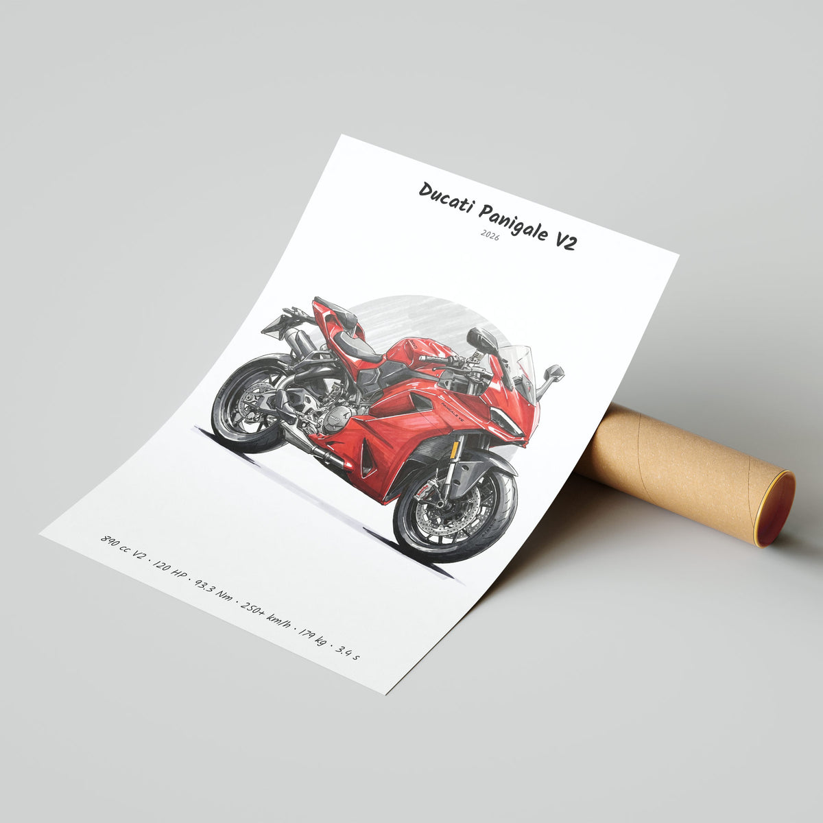 Ducati Panigale V2 2026 Poster