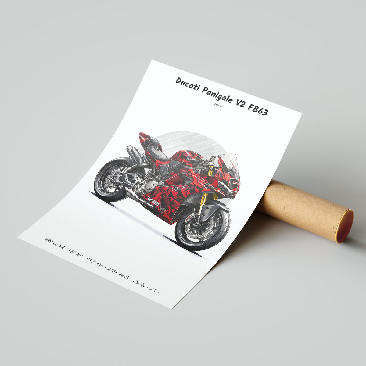 Ducati Panigale V2 FB63 2026 Poster