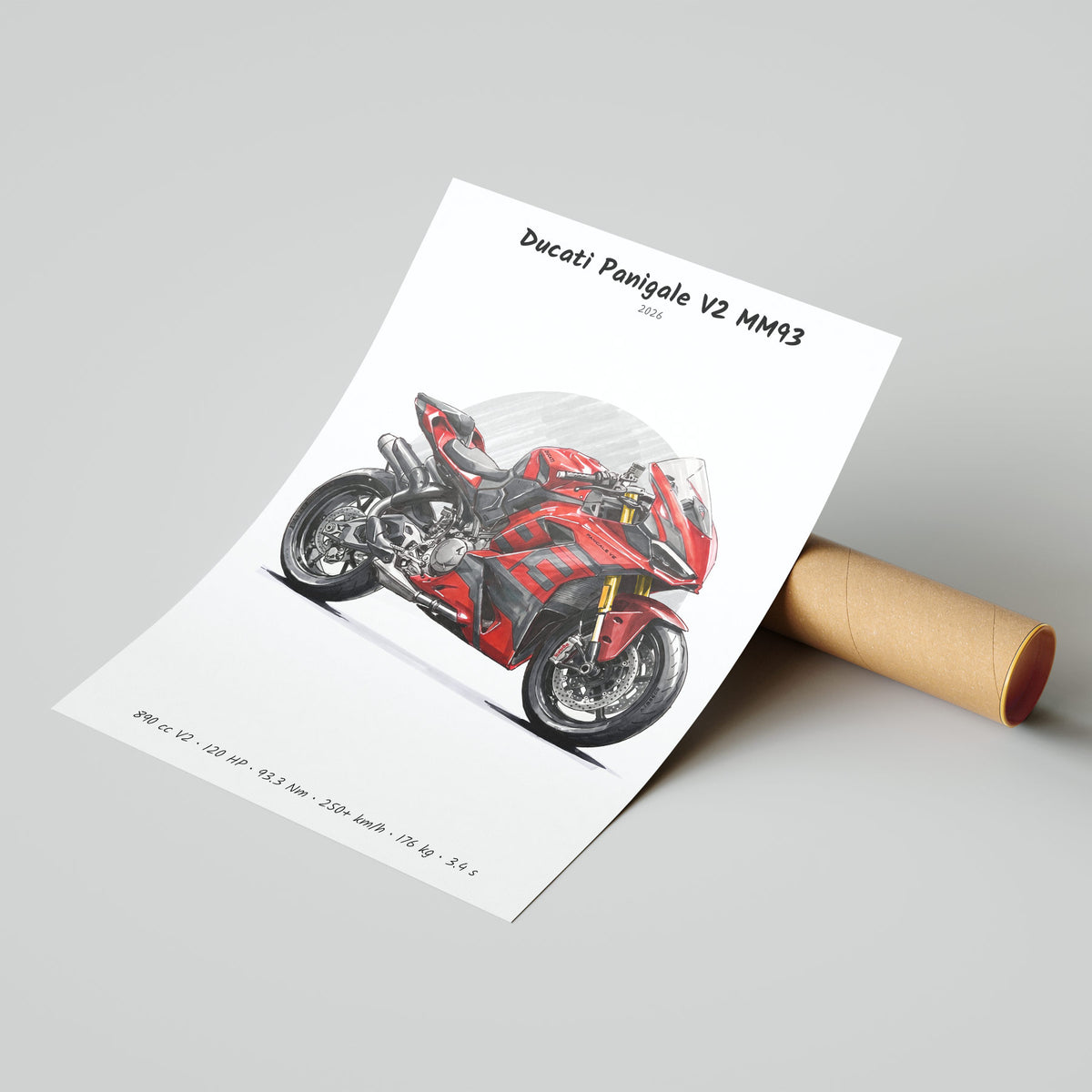 Ducati Panigale V2 MM93 2026 Poster