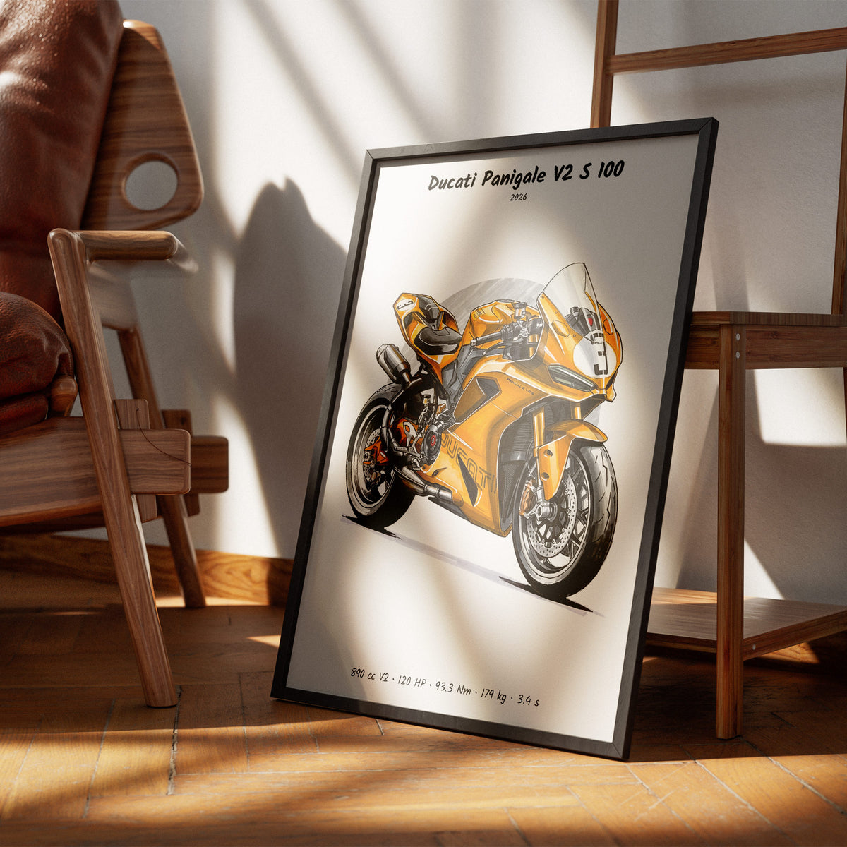 Ducati Panigale V2 S 100 2026 Wall Art