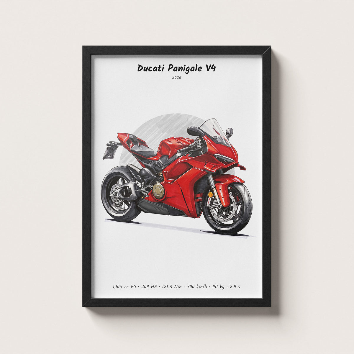Ducati Panigale V4 2026 Wall Art