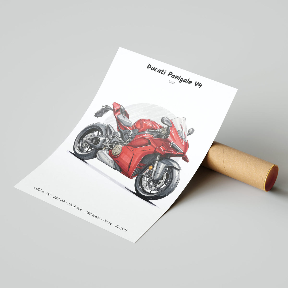 Ducati Panigale V4 2027 Poster