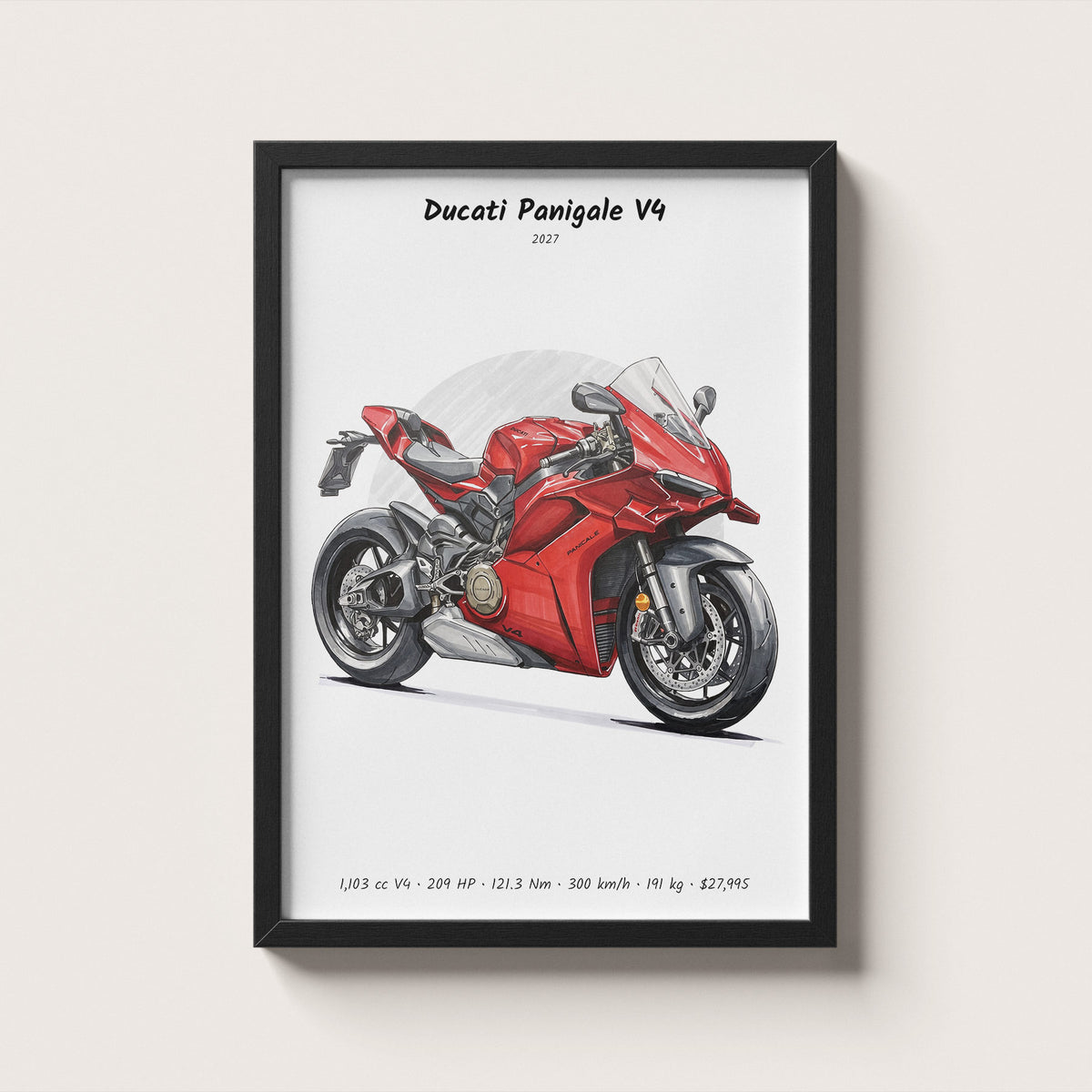 Ducati Panigale V4 2027 Wall Art