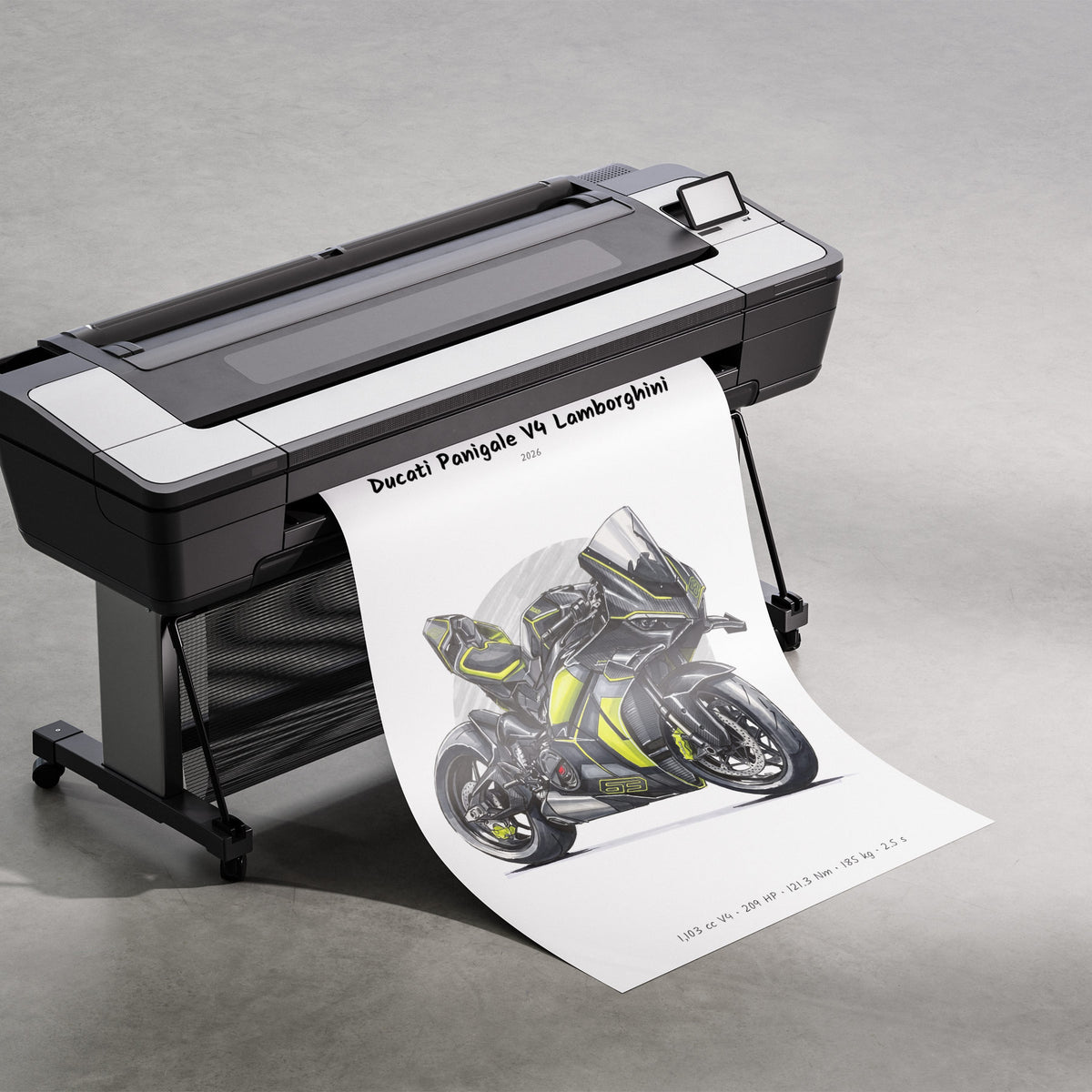 Ducati Panigale V4 Lamborghini 2026 Print