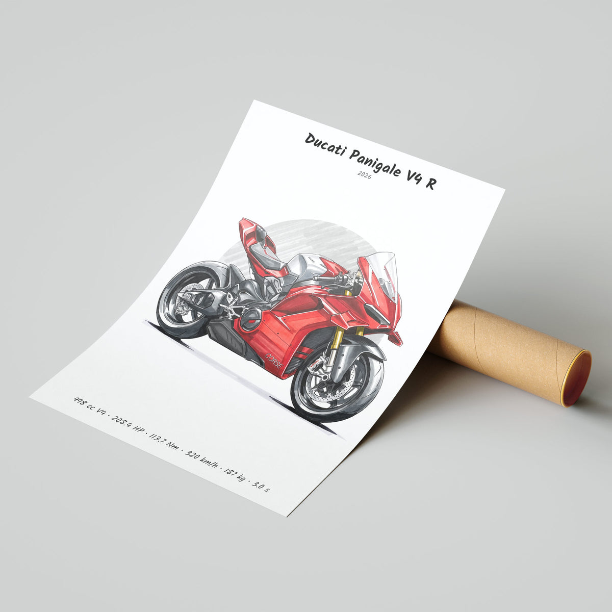 Ducati Panigale V4 R 2026 Poster