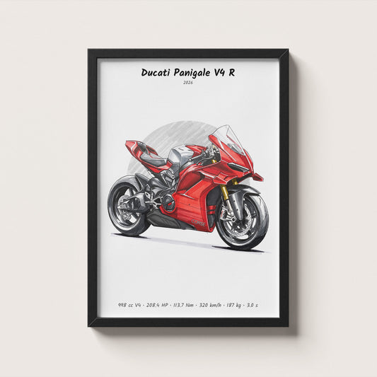 Ducati Panigale V4 R 2026 Wall Art