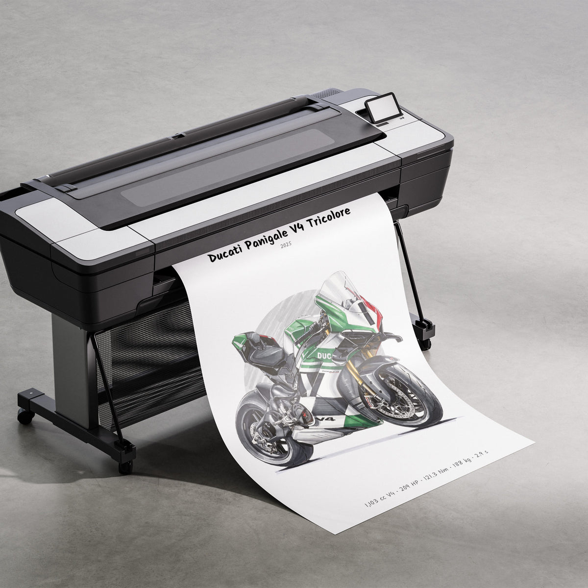 Ducati Panigale V4 Tricolore 2025 Print