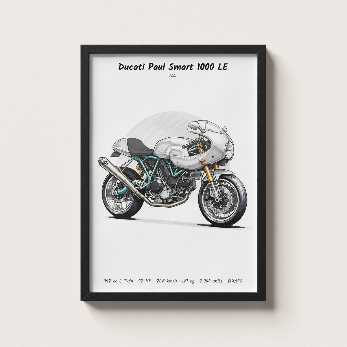 Ducati Paul Smart 1000 LE 2006 Wall Art