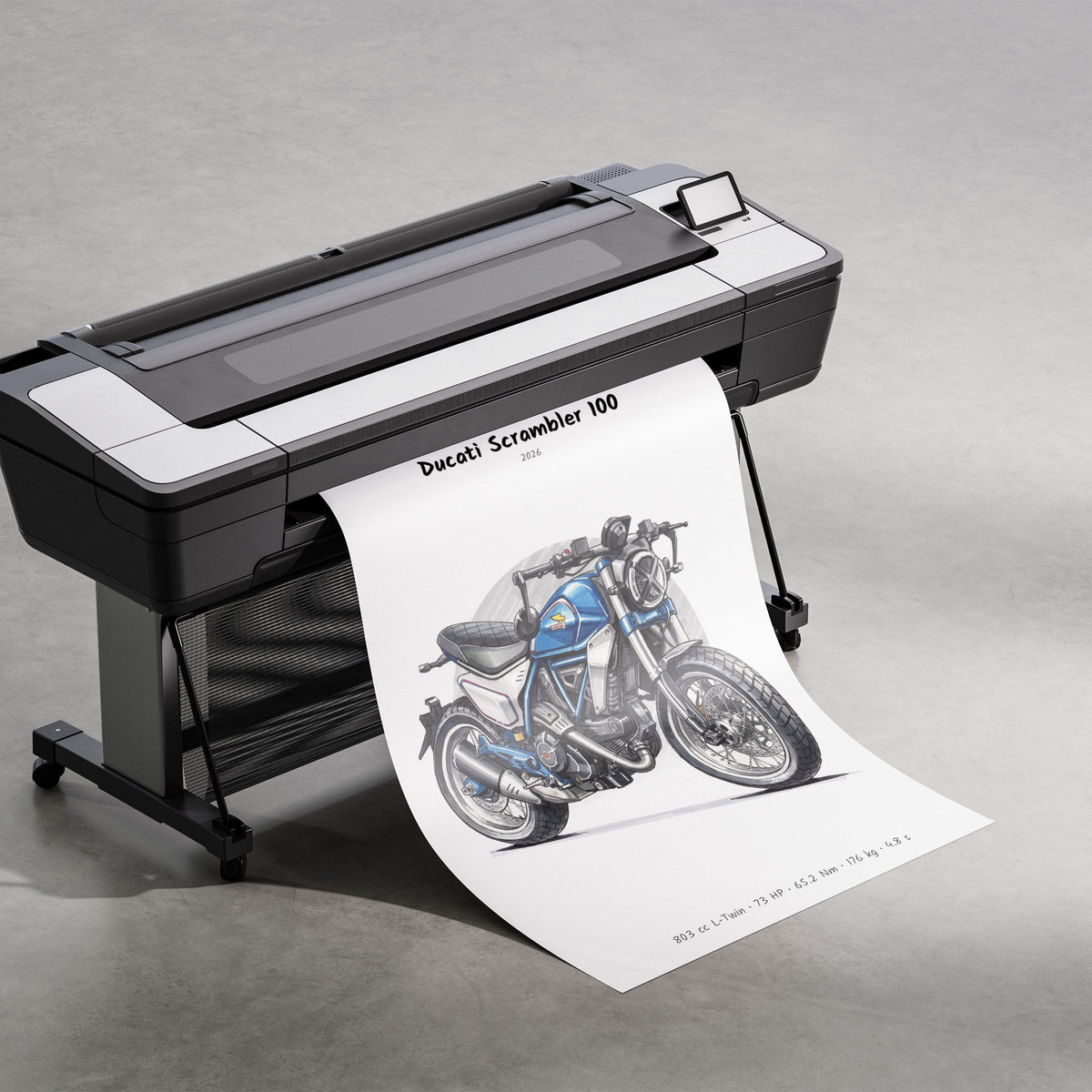 Ducati Scrambler 100 2026 Print