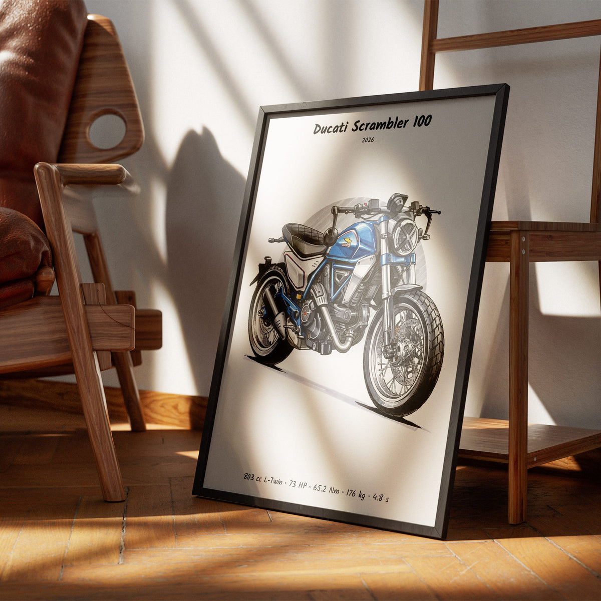 Ducati Scrambler 100 2026 Wall Art
