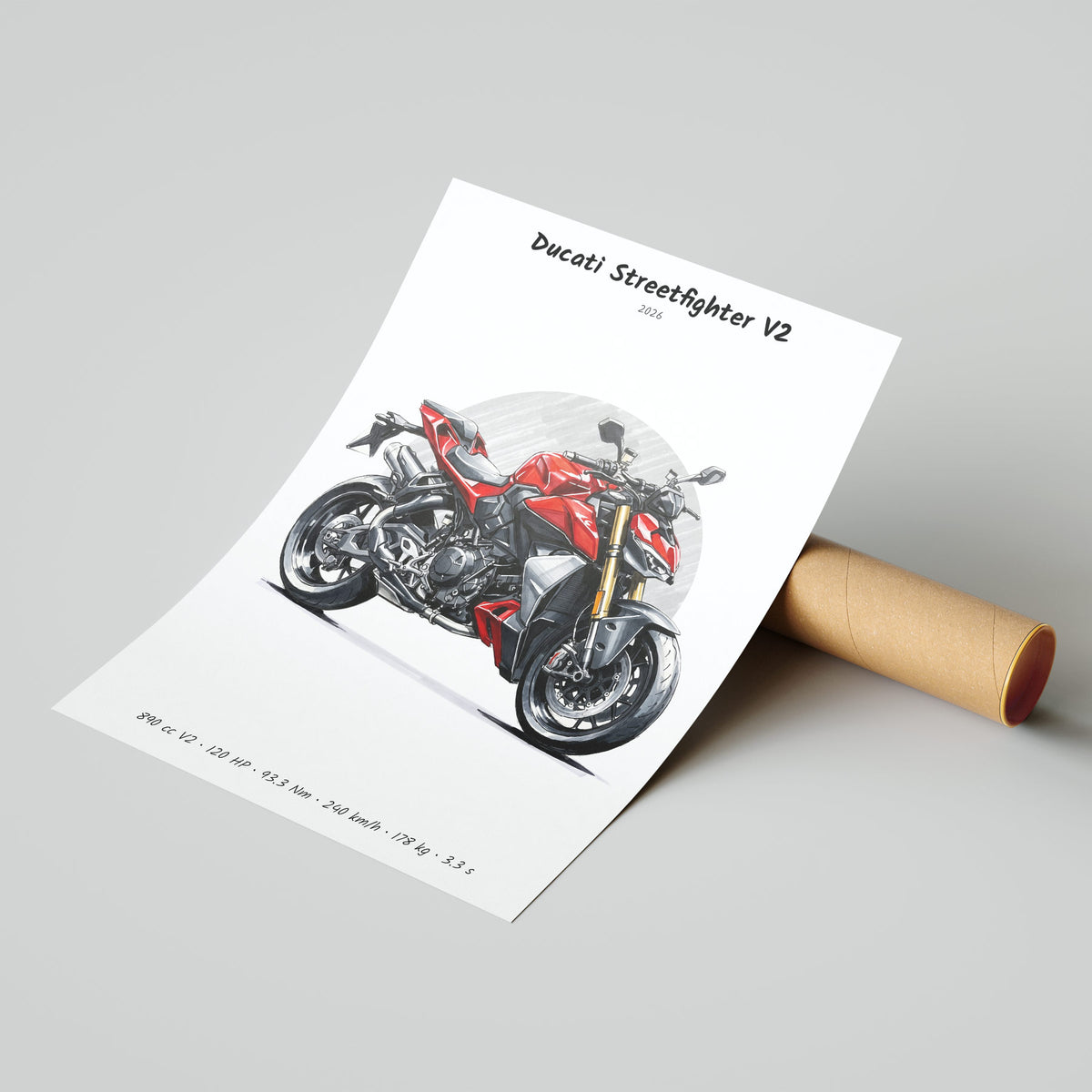 Ducati Streetfighter V2 2026 Poster
