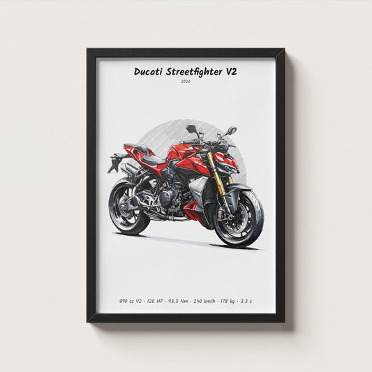Ducati Streetfighter V2 2026 Wall Art