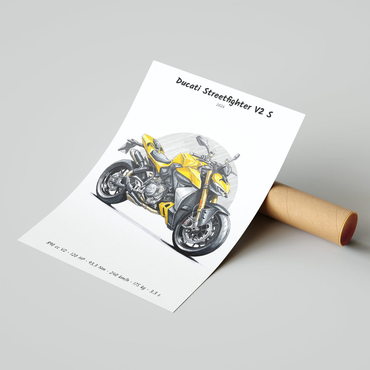 Ducati Streetfighter V2 S 2026 Poster
