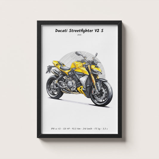 Ducati Streetfighter V2 S 2026 Wall Art