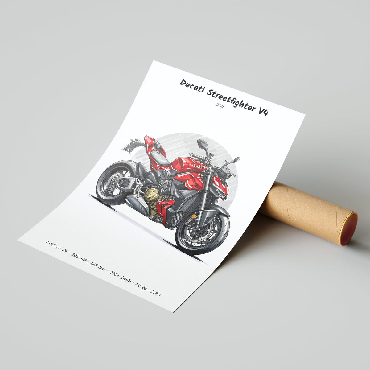 Ducati Streetfighter V4 2026 Poster