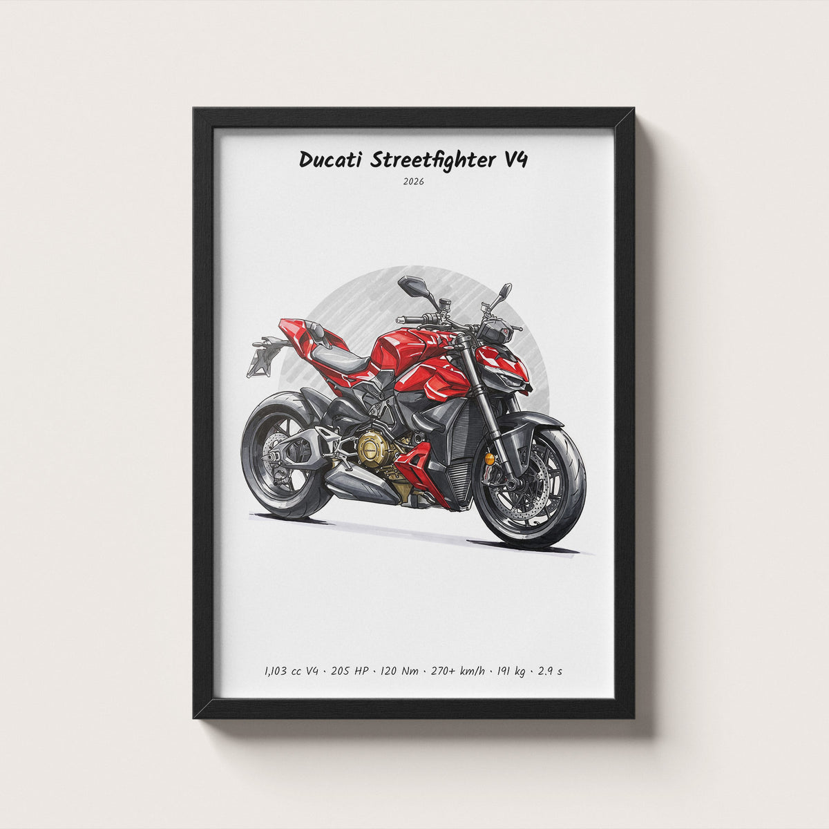 Ducati Streetfighter V4 2026 Wall Art
