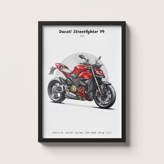 Ducati Streetfighter V4 2026 Wall Art