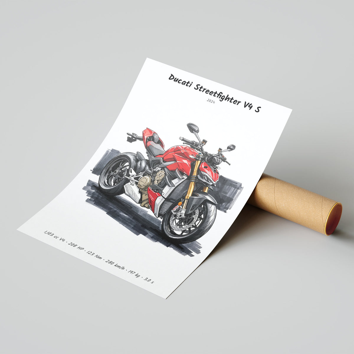 Ducati Streetfighter V4 S Poster