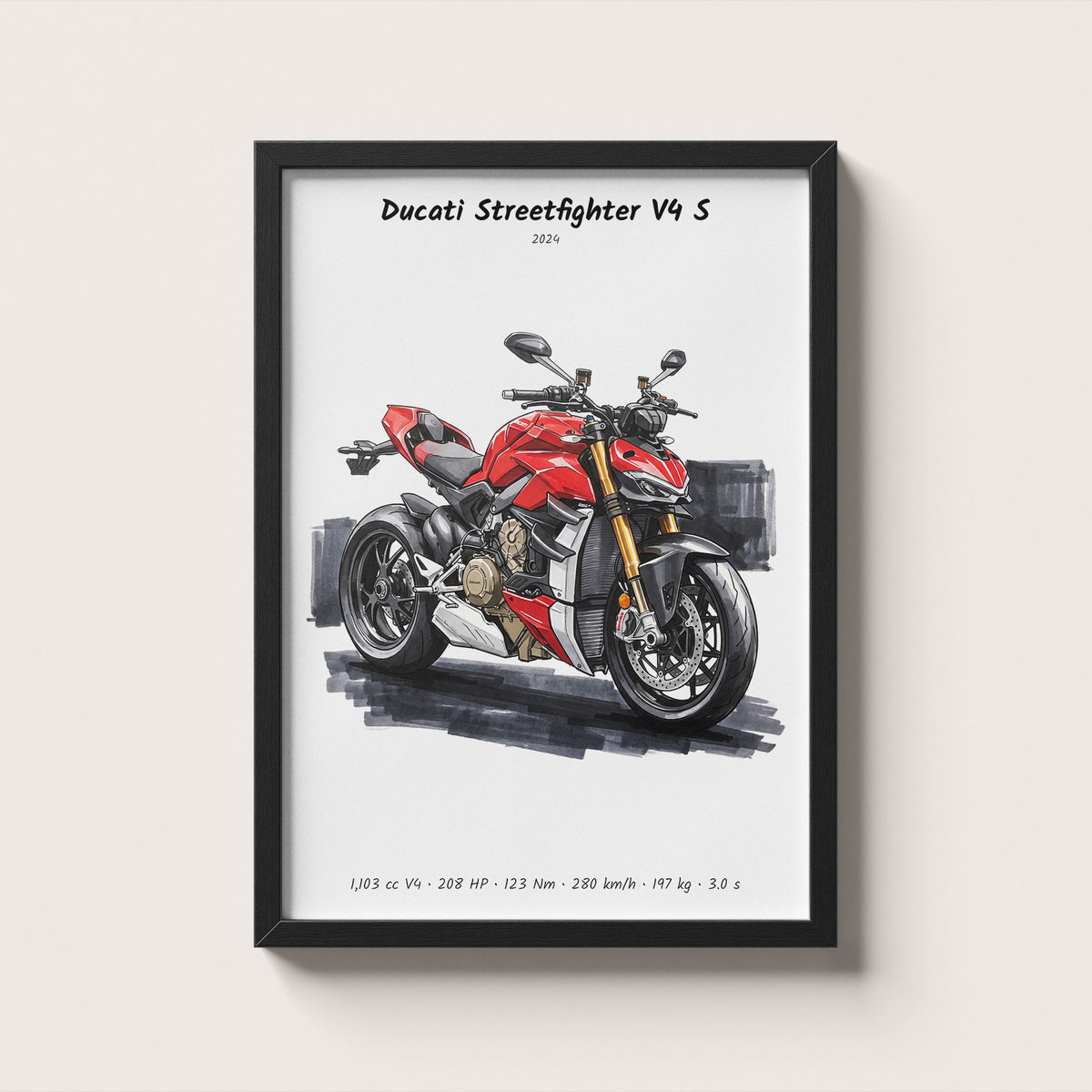Ducati Streetfighter V4 S Wall Art