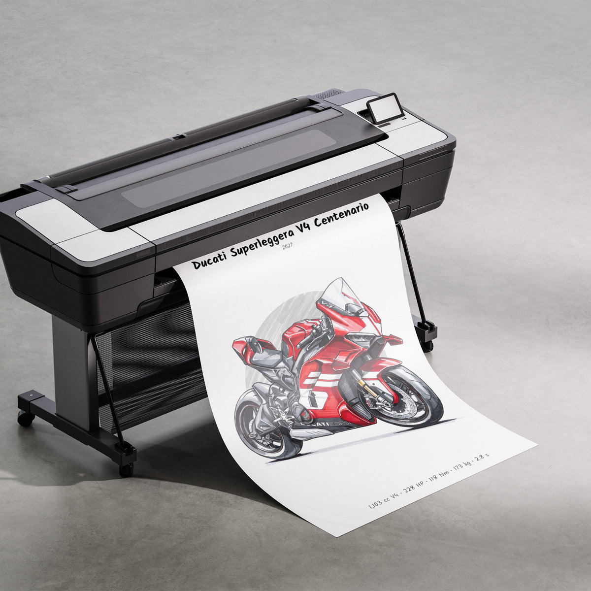 Ducati Superleggera V4 Centenario 2027 Print