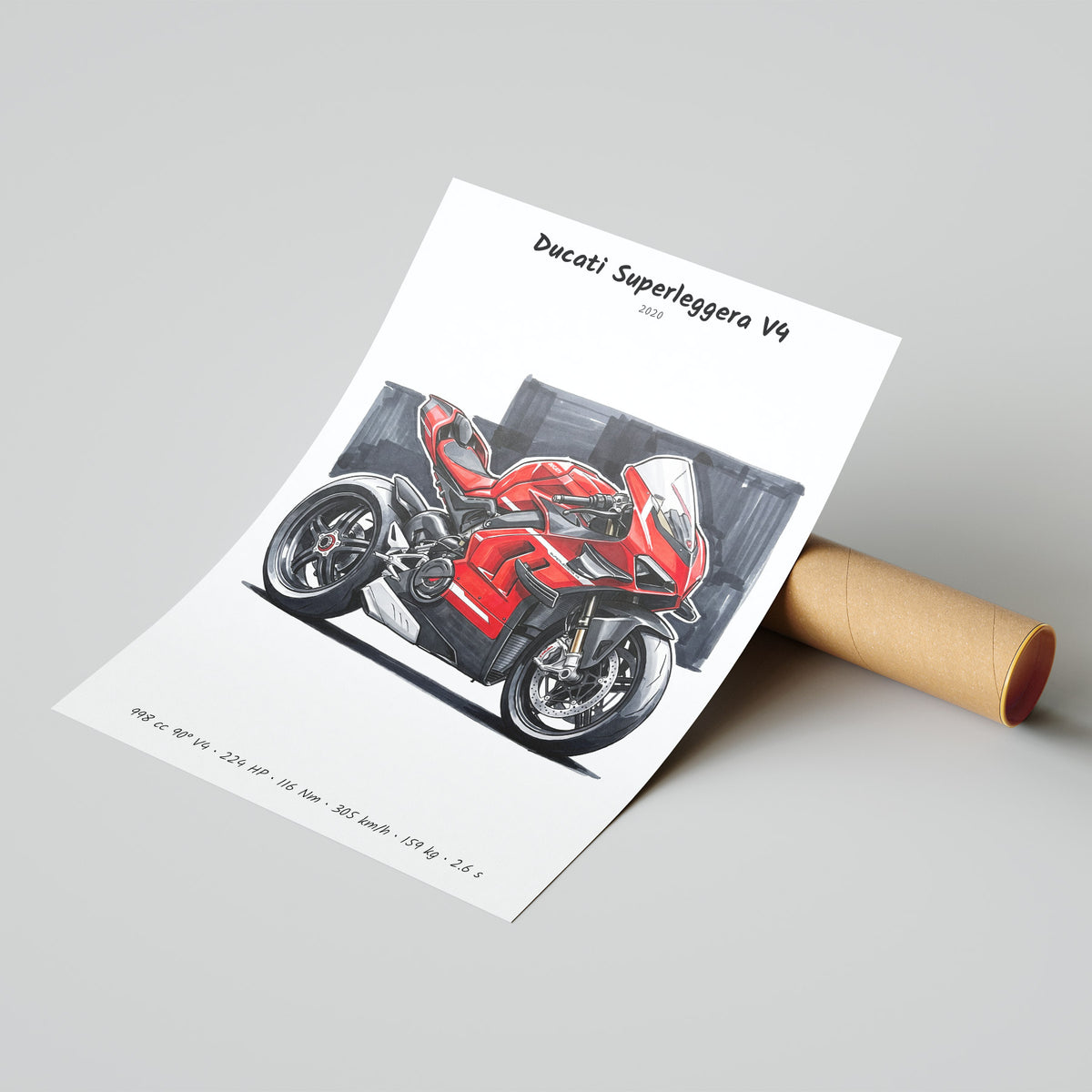 Ducati Superleggera V4 Poster