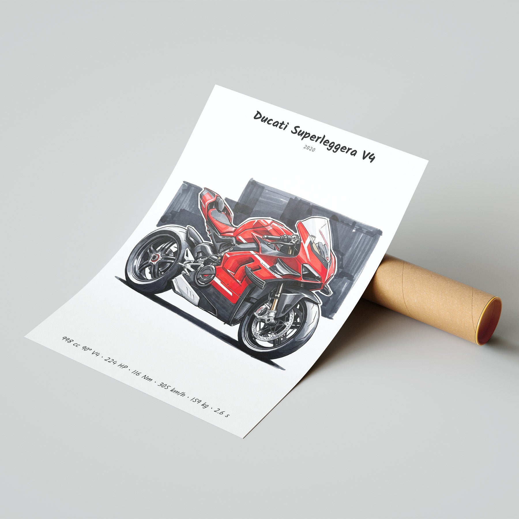 Ducati Superleggera V4 Poster
