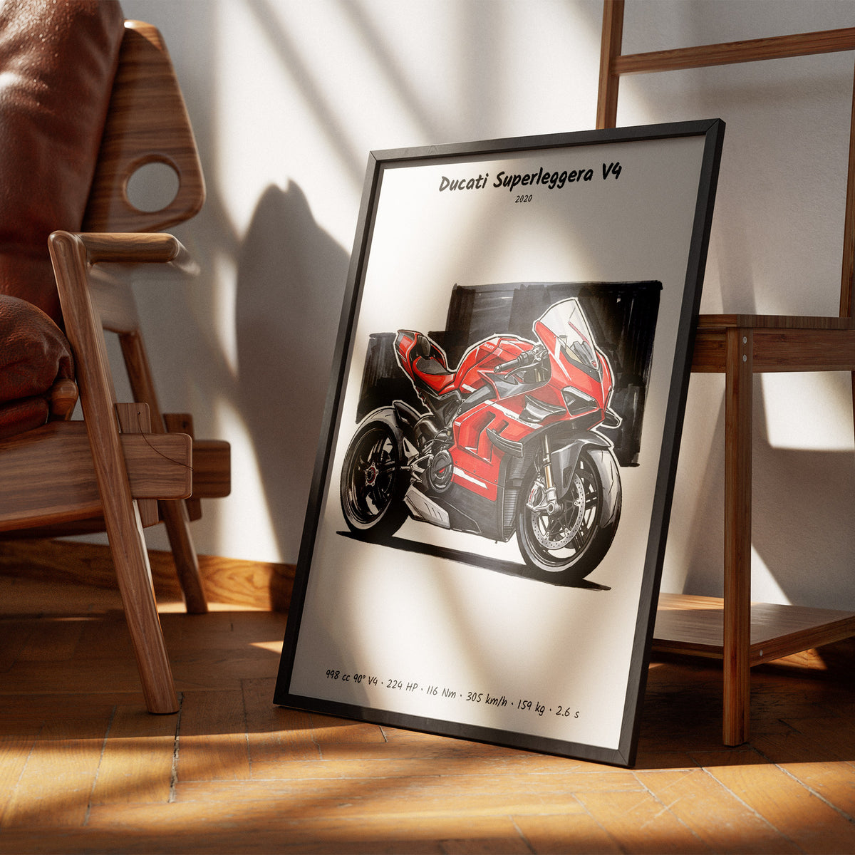 Ducati Superleggera V4 Art Print