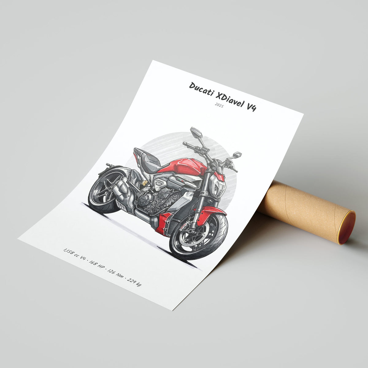 Ducati XDiavel V4 2025 Poster