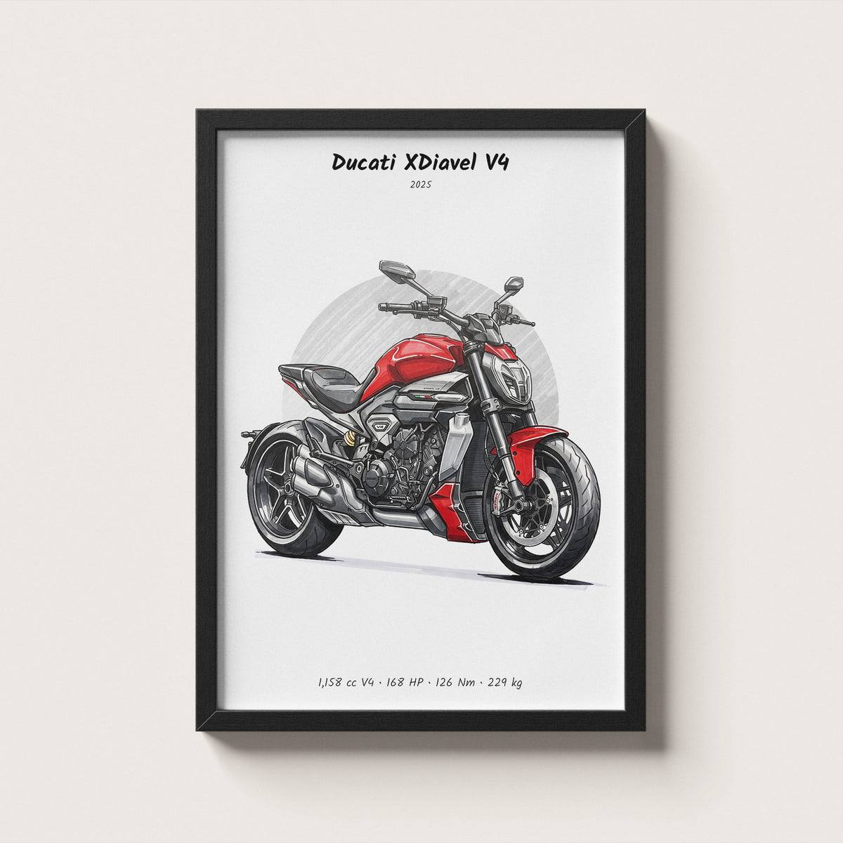 Ducati XDiavel V4 2025 Wall Art