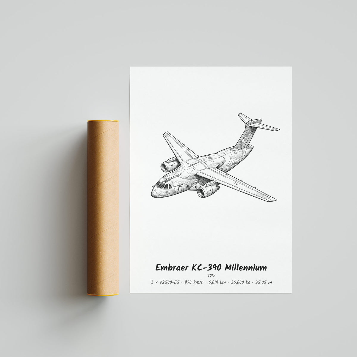 Embraer KC-390 Millennium Poster Print