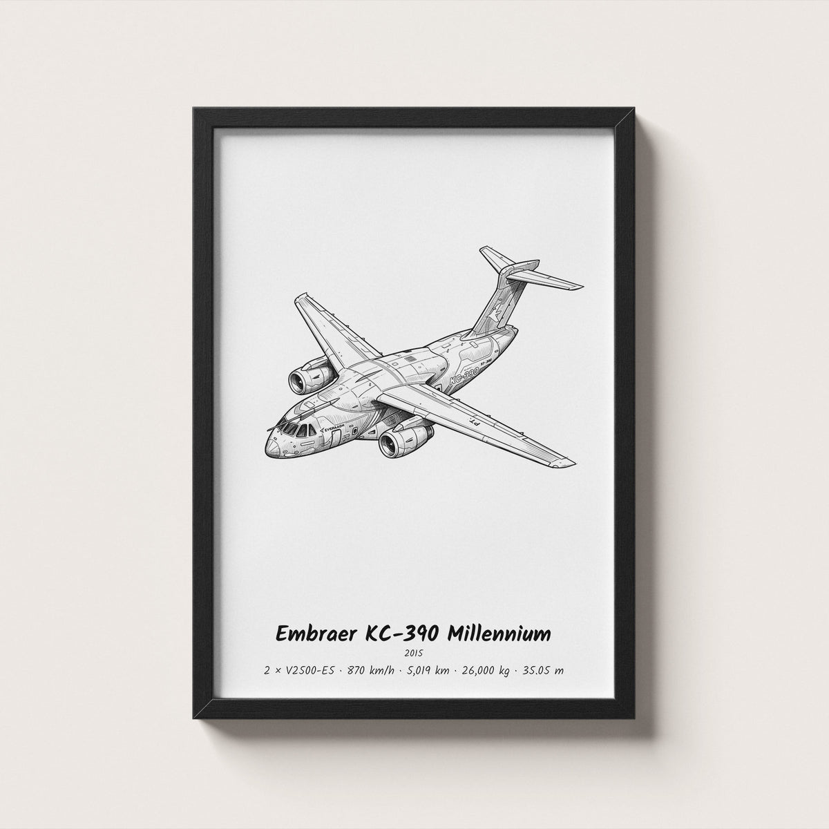 Embraer KC-390 Millennium Wall Art
