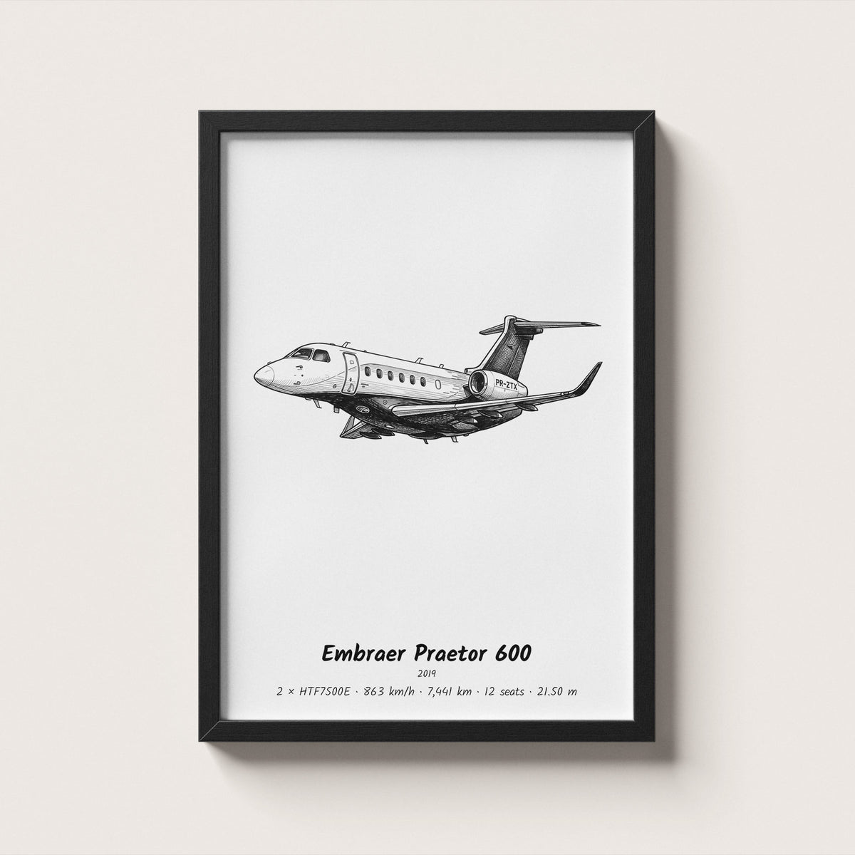 Embraer Praetor 600 Wall Art