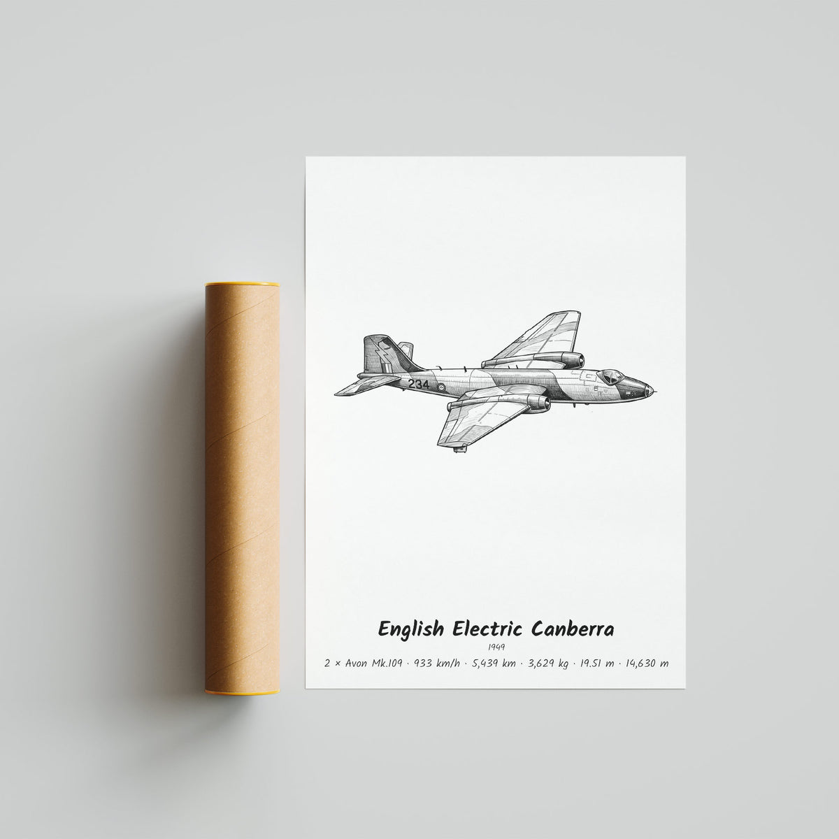 English Electric Canberra Poster Print