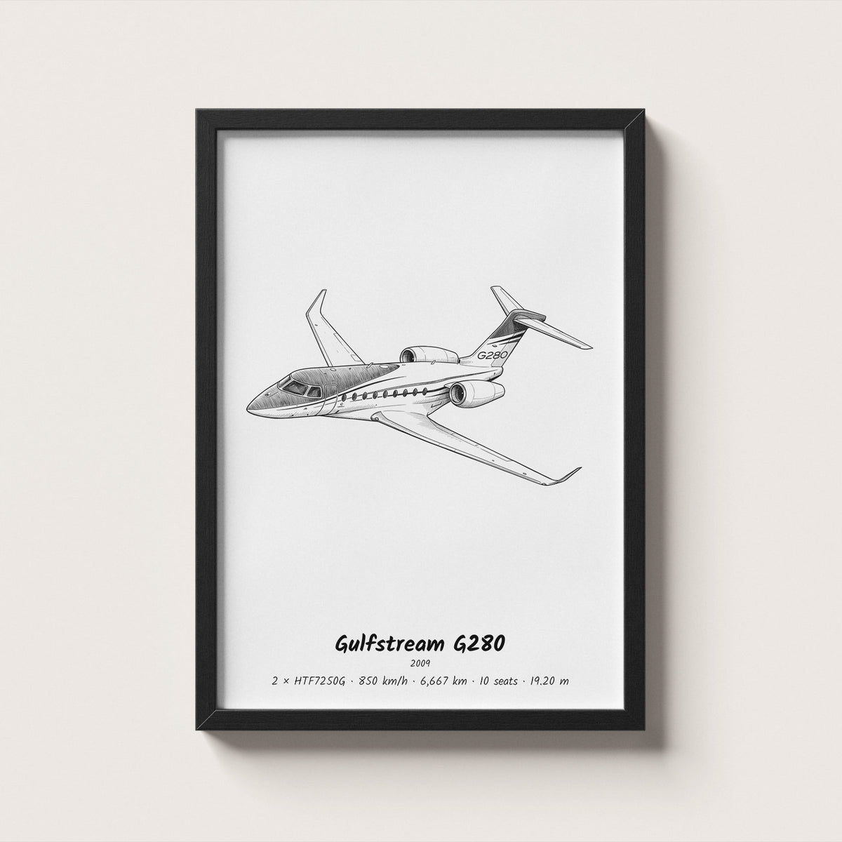 Gulfstream G280 Wall Art