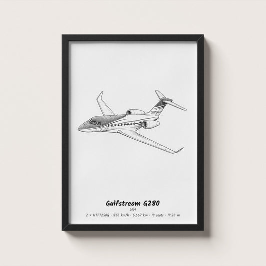 Gulfstream G280 Wall Art