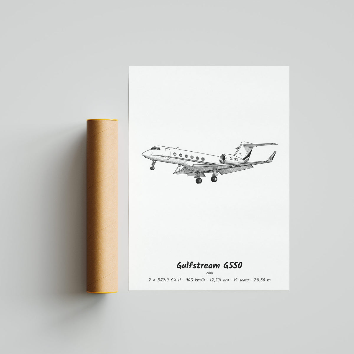 Gulfstream G550 Poster Print