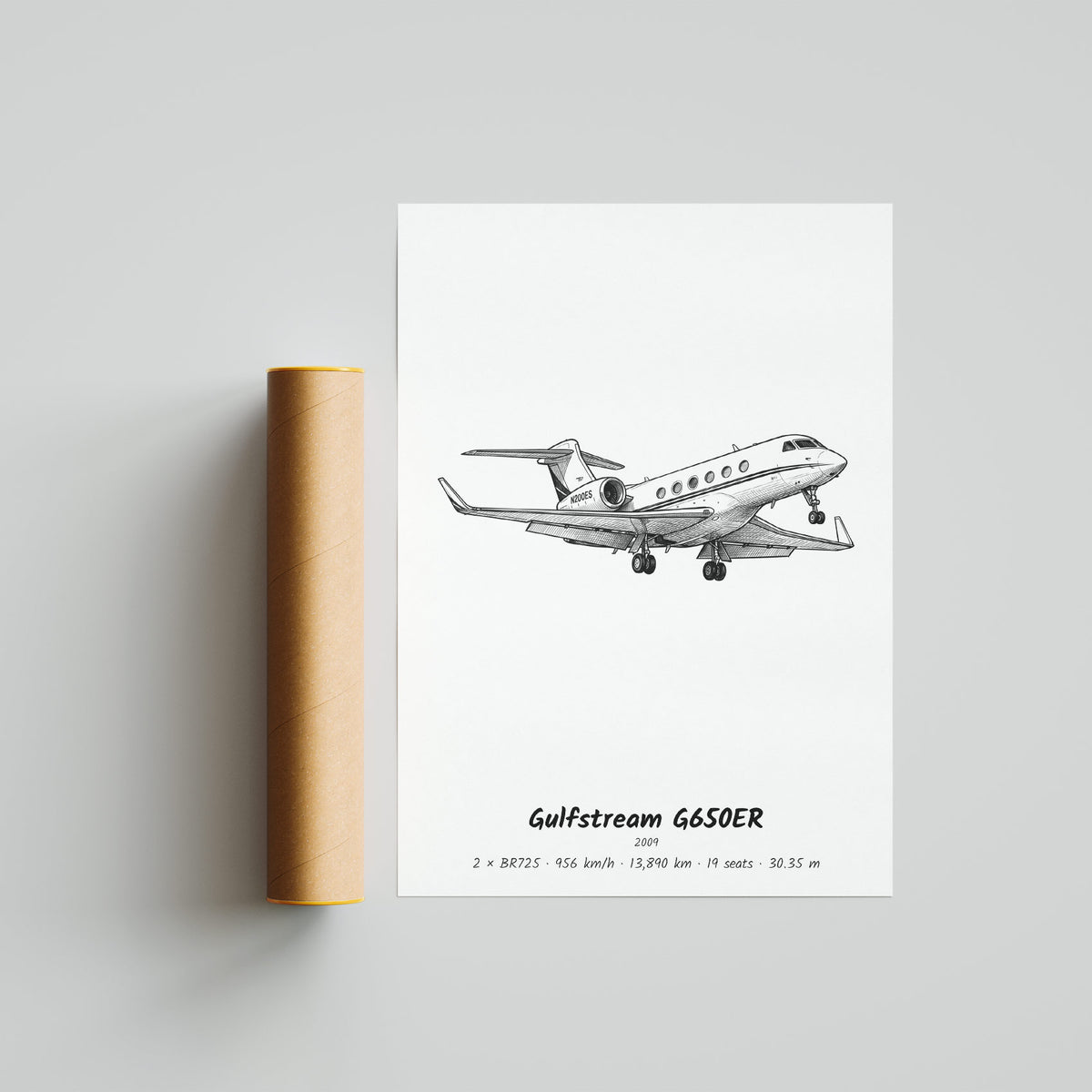 Gulfstream G650ER Poster Print