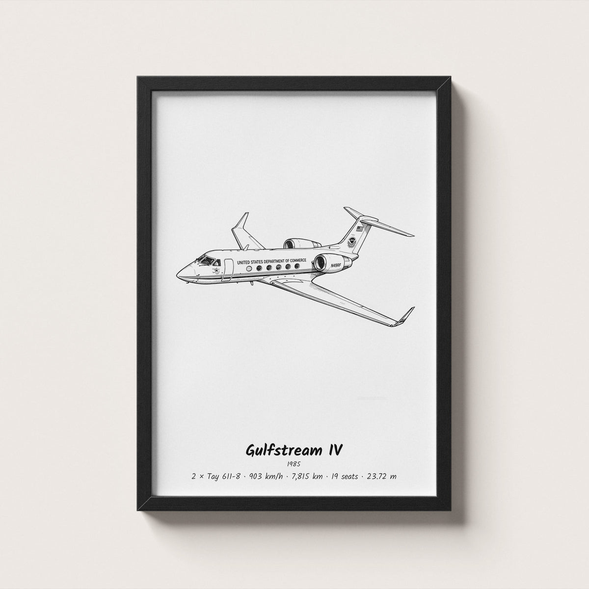 Gulfstream IV Wall Art