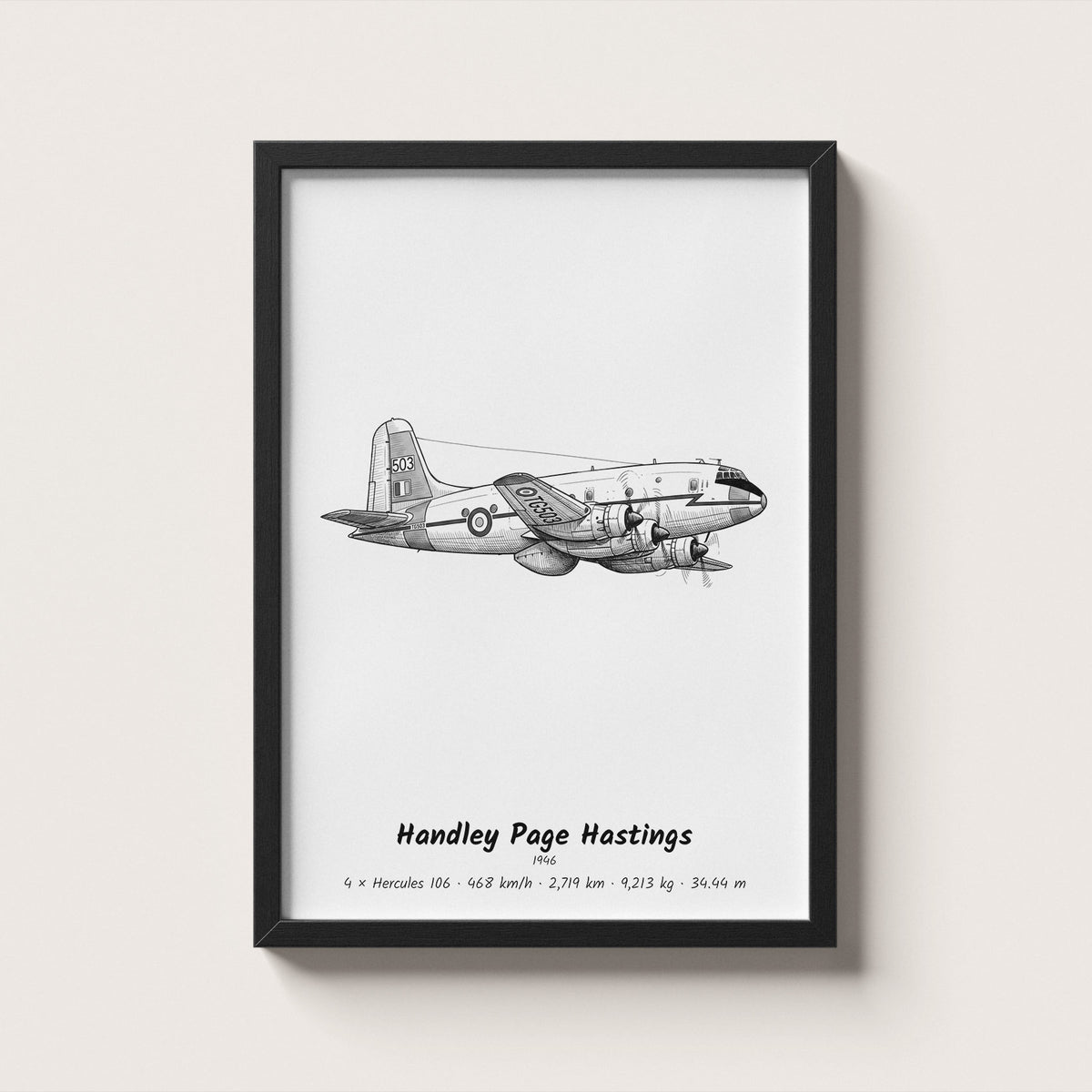 Handley Page Hastings Wall Art