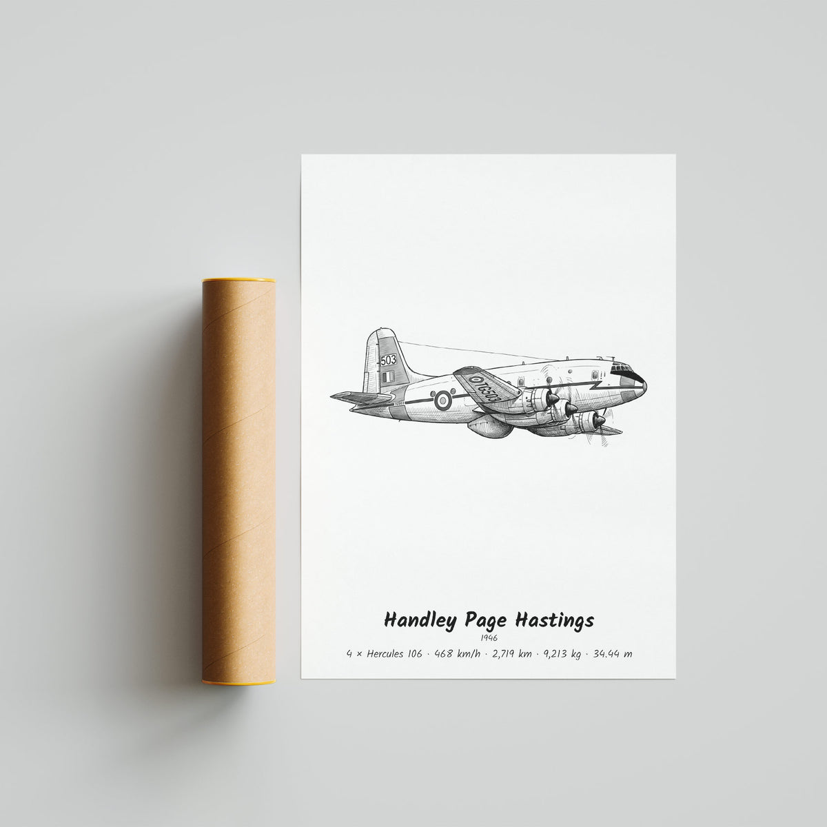 Handley Page Hastings Poster Print